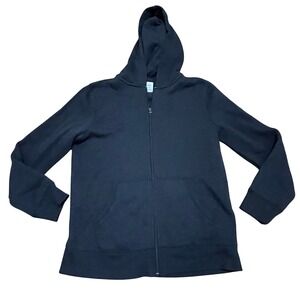 Amazon Essentials Kids Full Zip Cozy Hoodie Black Size XL 12 Fleece Lined NWT